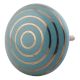 Sea Green Striped Ceramic Flat Cabinet Knobs Online